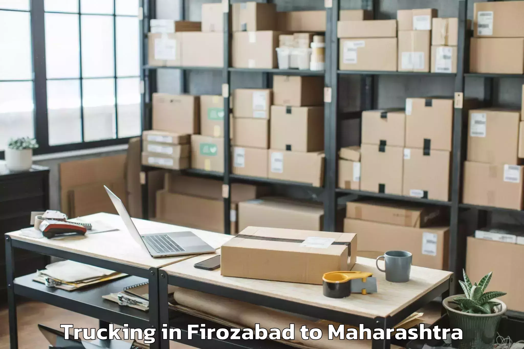 Easy Firozabad to Panhala Trucking Booking